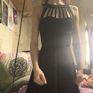 Black Three Little Hearts dress